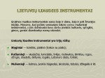 Senoviniai lietuvių liaudies instrumentai 2