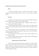 Ikimokyklinio ugdymo tikslas ir uždaviniai 1