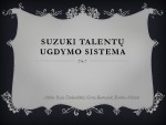 Suzuki ugdymo sistema 1