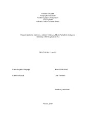 Pasaulio pažinimo pamokos išplėstinis planas 1