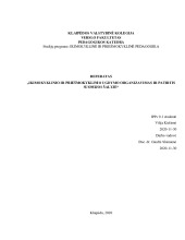 Ikimokyklinio ir priešmokyklinio ugdymo organizavimas ir patirtis Suomijos šalyje 1