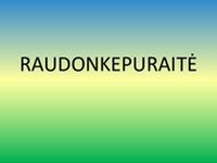 Raudonkepuraitė 1
