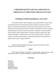 Priešmokyklinio ugdymo integruotos praktikos ataskaita 3