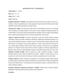 Renginio planas - konspektas: Užgavėnės 1