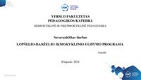 Lopšelio - darželio ikmokyklinio ugdymo programos skaidrės 1