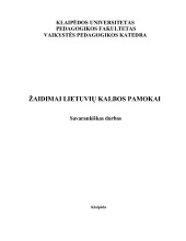 Žaidimai lietuvių kalbos pamokai 1