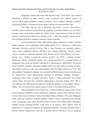 Pedagoginės minties raida 1