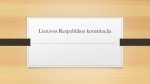 Lietuvos Respublikos Konstitucijos 1
