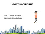 What makes a good citizen? 2