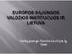 Europos Sąjungos valdžios institucijos ir Lietuva