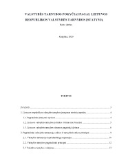 Valstybės tarnybos pokyčiai pagal Lietuvos respublikos valstybės tarnybos įstatymą 1