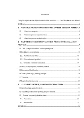 Gamybos proceso organizavimas ir aliuminio profilių gamybos technologija 2