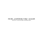 Filmo 12 įtūžusių vyrų analizė 1