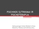 Psichikos sutrikimai ir psichoterapija