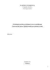 Įgūdžių susidarymo ypatumų tyrimas laboratorinis darbas 1