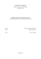 Sociometrinis gamybos cecho darbuotojų grupės tyrimas 1