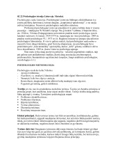 Psichologijos istorija Lietuvoje. Metodai 1