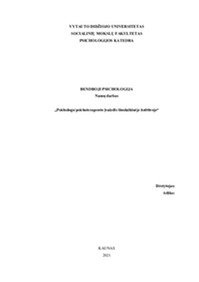 Psichologo įvaizdis šiuolaikinėje kultūroje 1