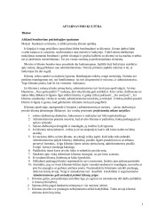 Aptarnavimo kultūra 1