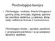 Psichologijos teorijos