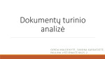 Dokumentų turinio analizės pristatymas 1