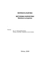 Referato metodiniai nurodymai 1