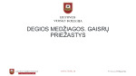 Degios medžiagos Gaisrų priežastys 1