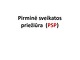 Pirminė sveikatos priežiūra (PSP)