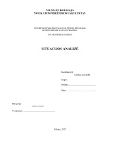 Bendruomenės slauga Situacijų analizė 2