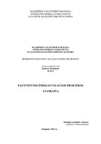 Pagyvenusio žmogaus slaugos praktika 1