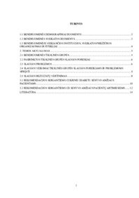 Bendruomenės slaugos profesinės veiklos praktikos projektas 2