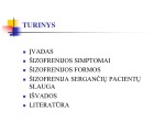 Šizofrenijos sutrikimo formos ir slaugos ypatumai 2