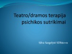 Teatro / dramos terapijapsichikos sutrikimai 1