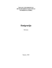 Emigracija referatas 1