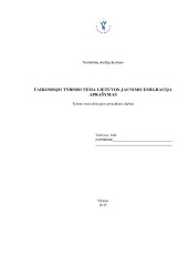 Taikomojo tyrimo tema Lietuvos jaunimo emigracija aprašymas 1