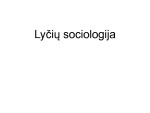Lyčių sociologija 1