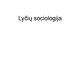 Lyčių sociologija