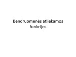 Bendruomenės atliekamos funkcijos 1