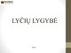 Lyčių lygybė skaidrės