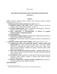 Socialinis darbas: mokomosios profesinės veiklos praktikos ataskaita 2