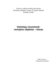 Vartotojų visuomenė vartojimo objektas – kūnas 1