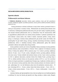 Socialinės rizikos grupių reabilitacija: žaidimai 1