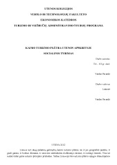 Kaimo turizmo plėtra Utenos apskrityje 1