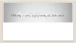 Moterų ir vyrų lygios teisės 1