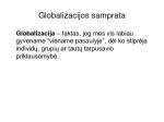 Globalizacija,gyventojų gausėjimasir ekologinė krizė 2