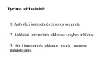 Internetinės reklamos poveikis skaidrės 3