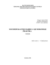 Socialinio darbo mokomosios praktikos ataskaita 1