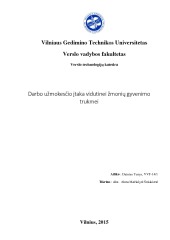 Darbo užmokesčio įtaka vidutinei žmonių gyvenimo trukmei 1