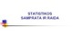 Statistikos samprata ir raida