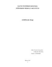 Asfaltbetonio danga 1